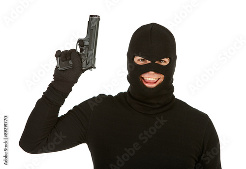 Burglar: Evil Burglar with Gun