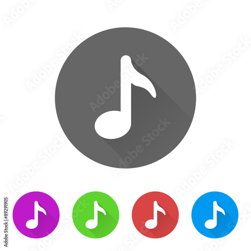 App Icon Long Shadow - 5 Colors