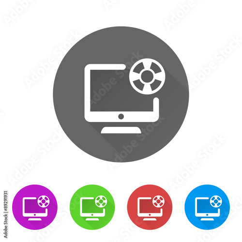 App Icon Long Shadow - 5 Colors