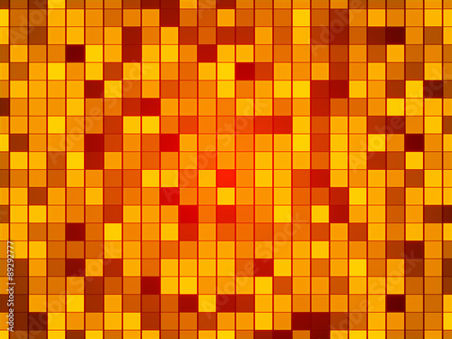gold abstract background, particles squares
