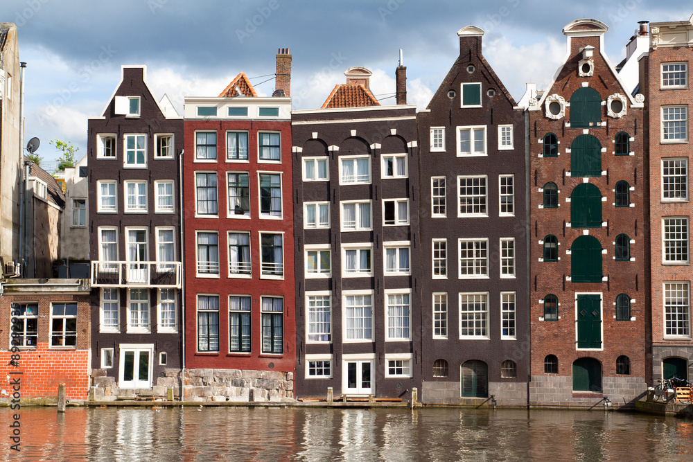 Canal houses in Amsterdam, THe Netherlands