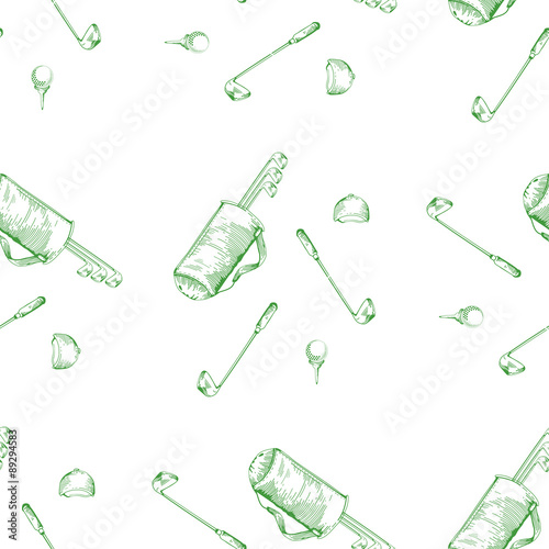 golf seamless pattern