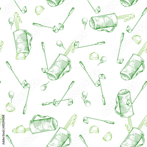 golf seamless pattern