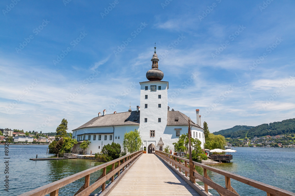 Castle Ort, Gmunden, view from the jetty