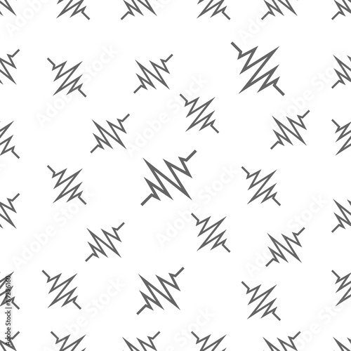 seamless pattern with sound waves