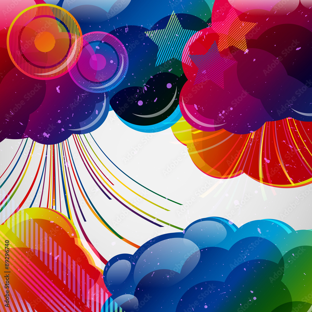 Obraz premium Abstract background with colorful elements.