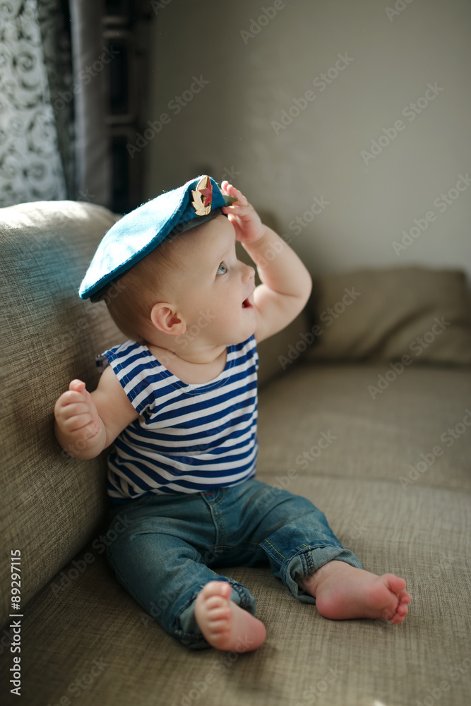 © Aliaksei Lasevich - little boy in blue beret portrait