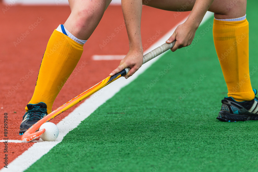 Fototapeta premium Hockey Closeup Abstract Play Action