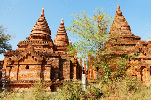 Ancient pagodas in Bagan  Myanmar