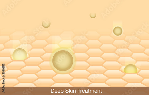 Active ingredient treatment deep into skin.