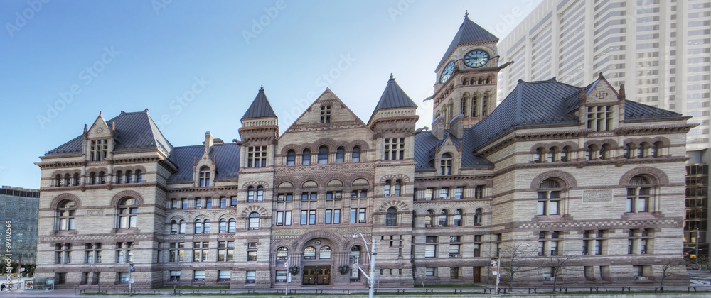 Panoramic of Court House, Toronto, the Old City Hall
