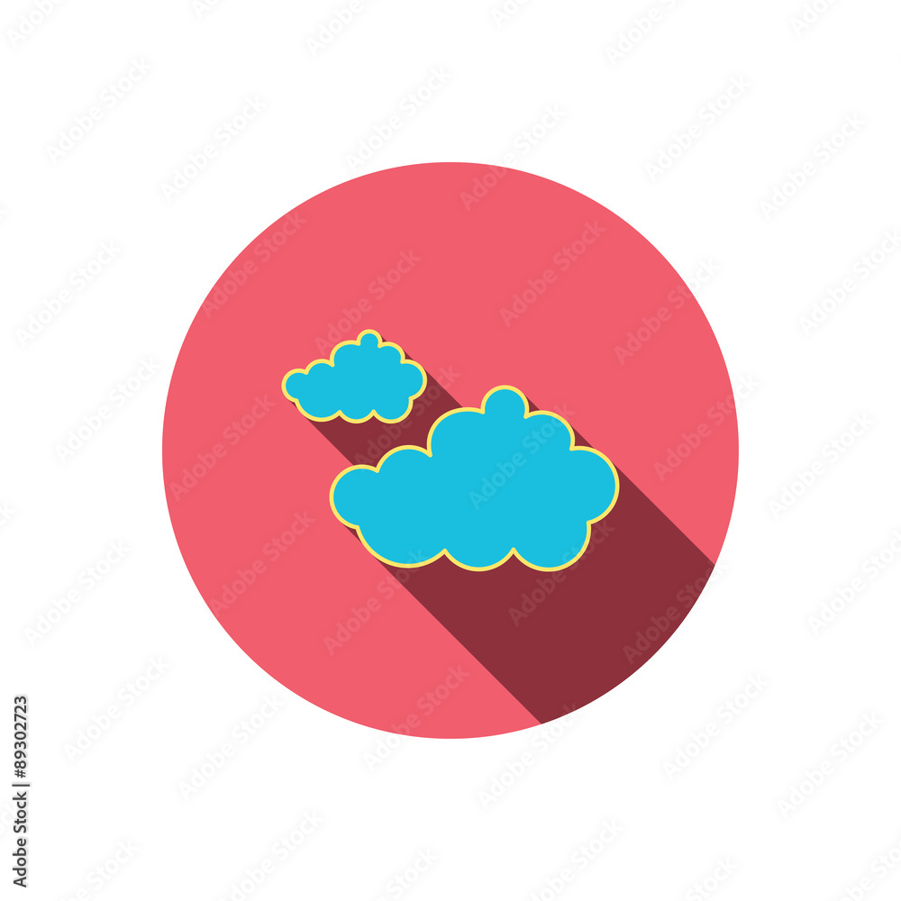 Cloudy icon. Overcast weather sign. Cloudy icon. Overcast weather sign.