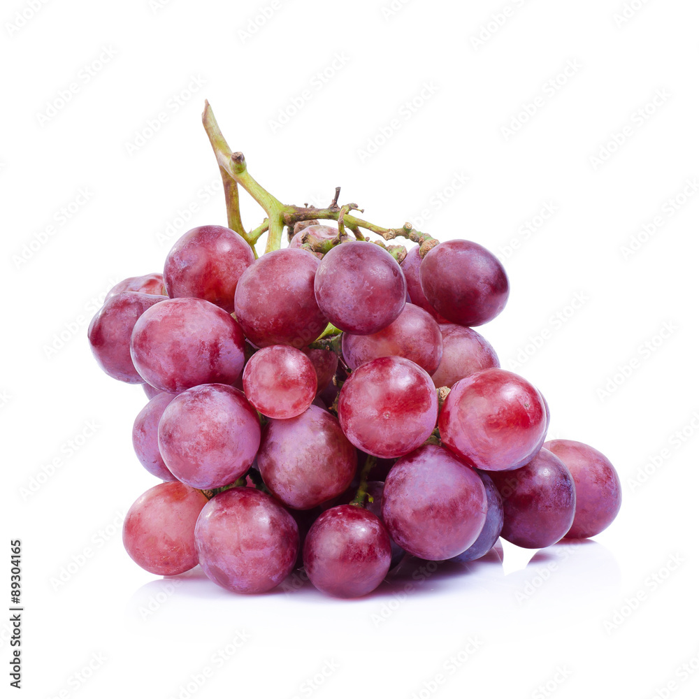 grapes isolated on over white background