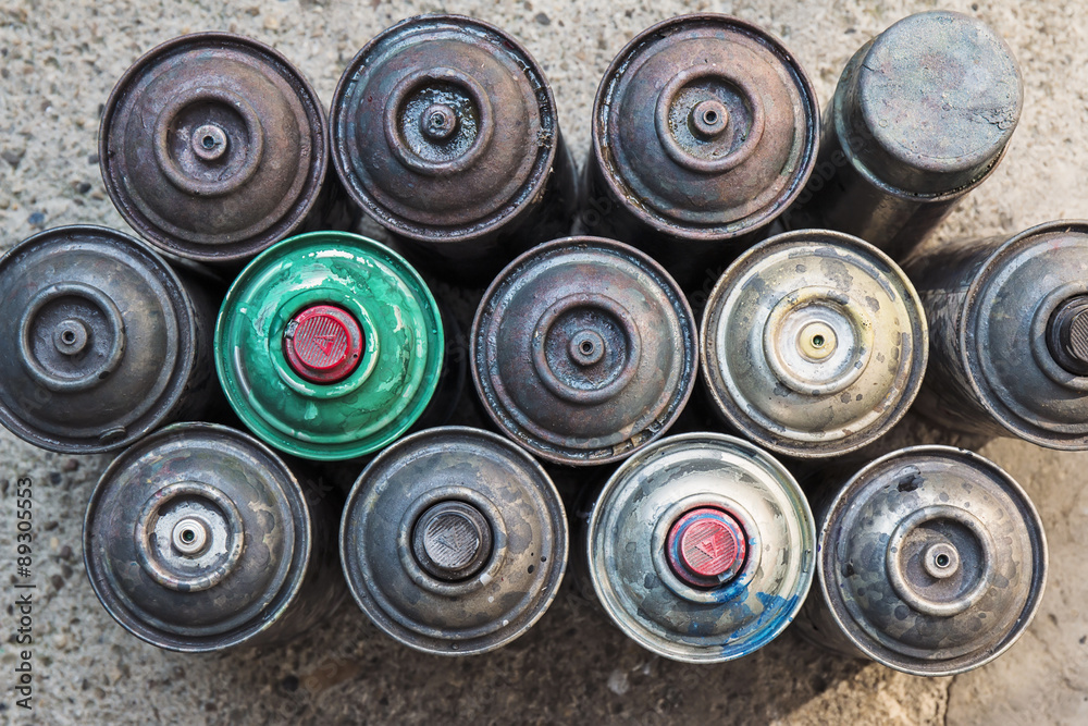 Old Rusty Spray Cans Old Rusty Spray Cans