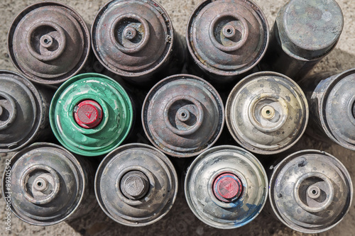 Old Rusty Spray Cans