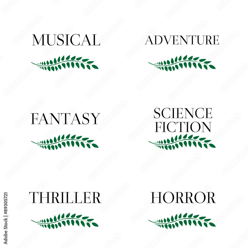 Naklejka premium Film Genres 7