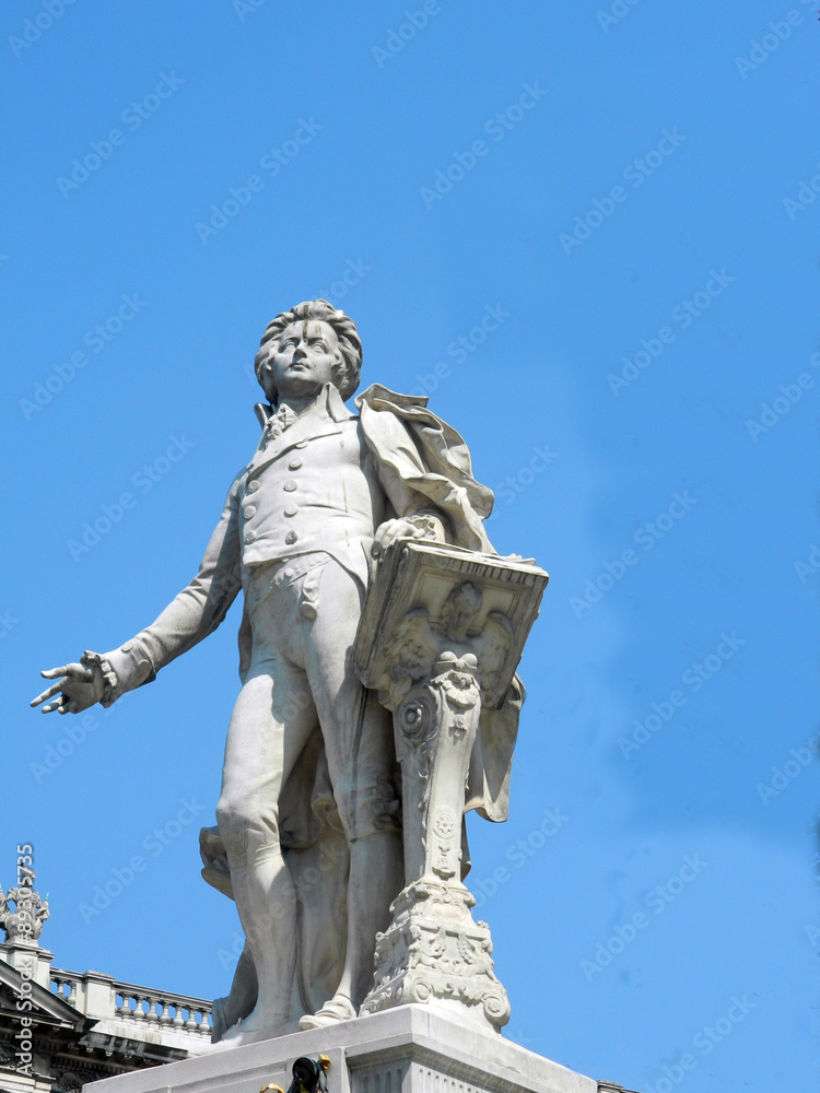 Statue of Wolfgang Amadeus Mozart, Vienna, Austria