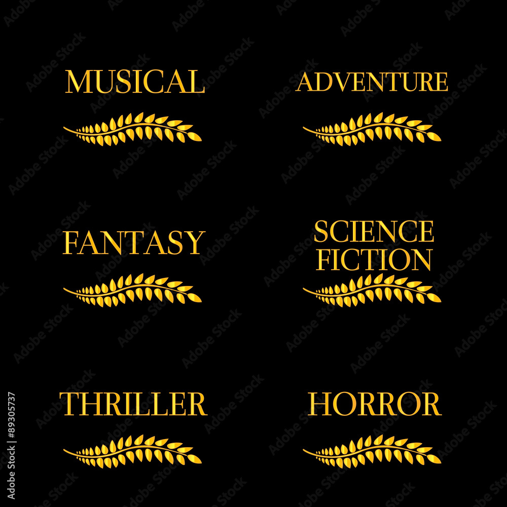 Naklejka premium Film Genres 8