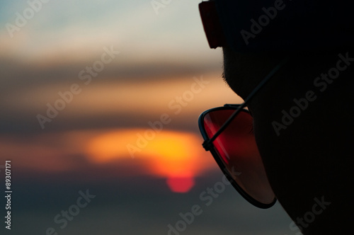Sunset through sunglasses