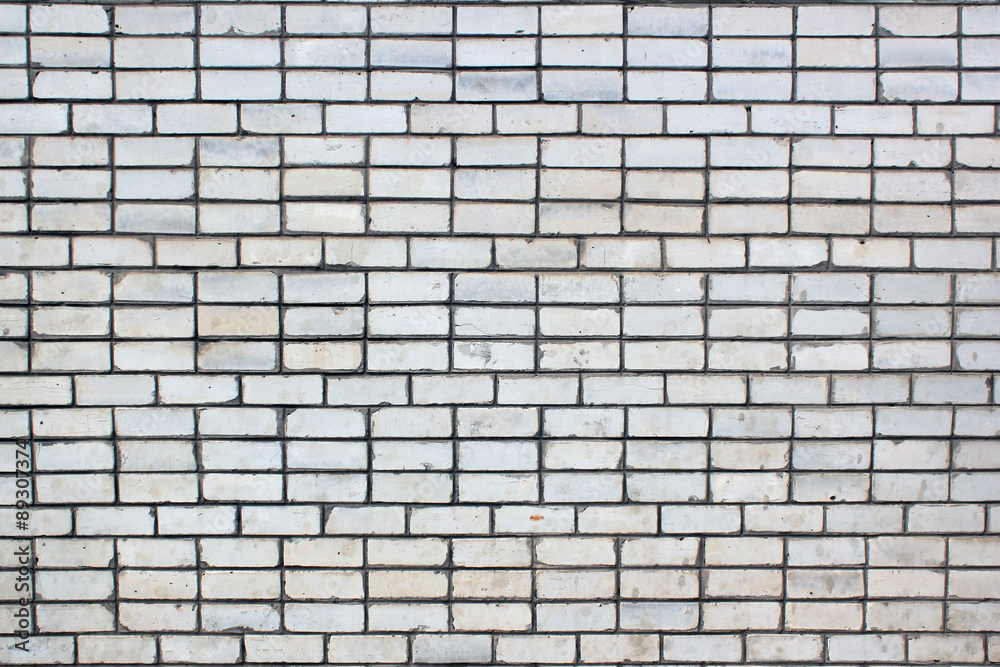 Naklejka premium White silicate brick wall