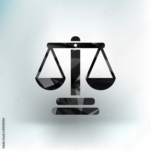 justice vector icon symbol measurement balance