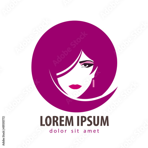 Beauty salon vector logo design template. Spa  woman or fashion