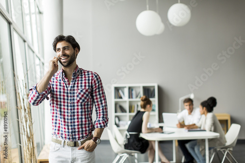 Young man in the office