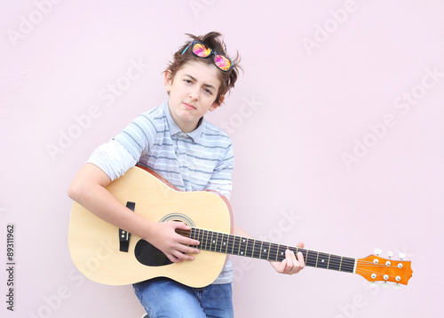 boy guitar music  fun
