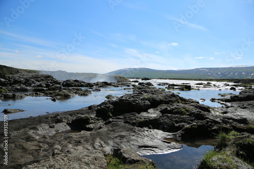 Island, Akureyri, Godafoss, Wasserfall