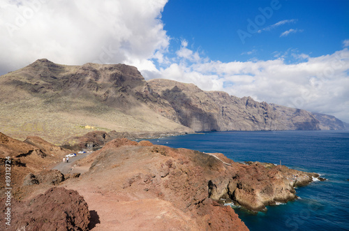 Scenic coastline landscape, Punta de Teno, Tenerife Canary Island, Spain.