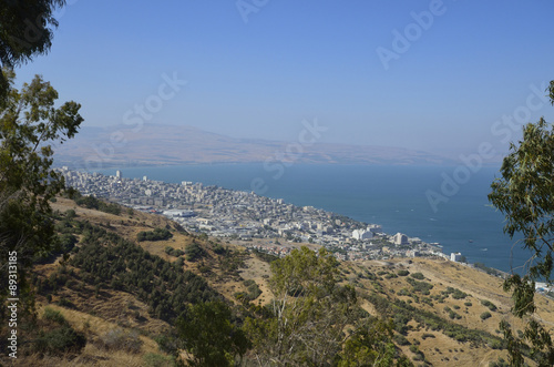 the Sea of Galilee and Tiberias © Yosef