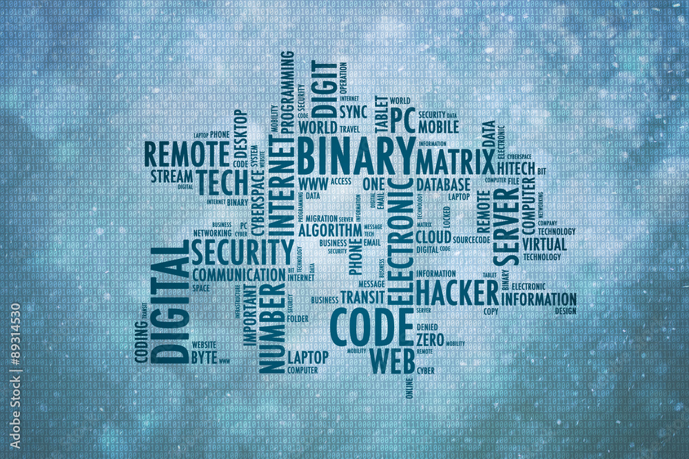Conceptual bright binary code blue color word cloud with zero and one  numbers on abstract bokeh nature blurred background. Stock Illustration |  Adobe Stock