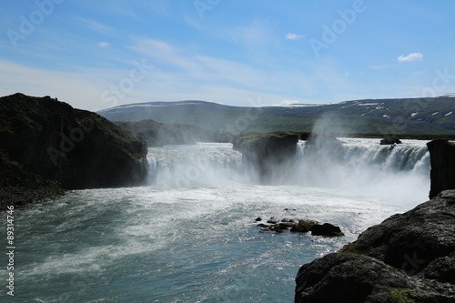 Island  Akureyri  Godafoss  Wasserfall