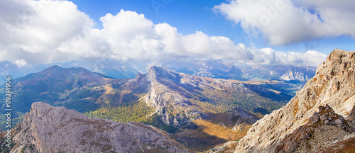 View from Mount Lagazuoi, Falzarego path, Dolomites