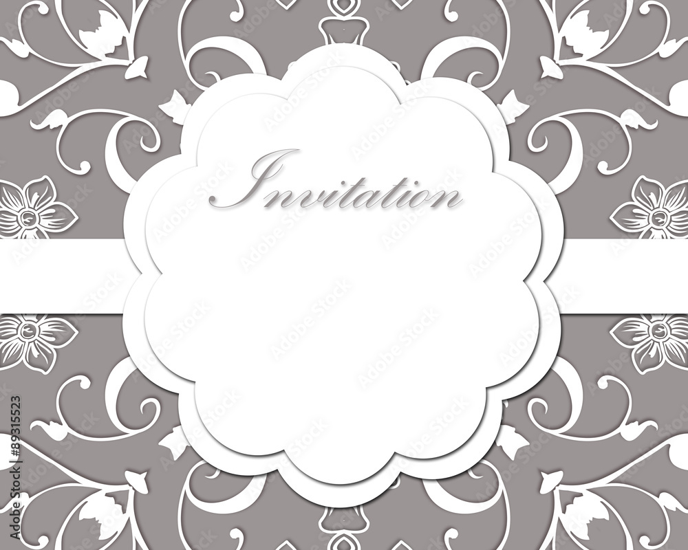 Obraz premium Invitation card