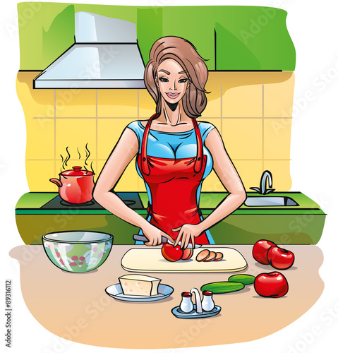 Woman in the kitchen