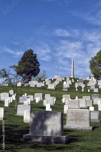 Graves at the Arlington Cemetery