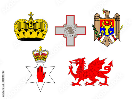 Coats of Arms of European Flags 3
