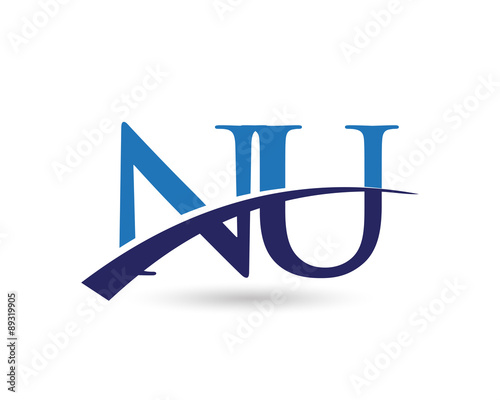 NU Logo Letter Swoosh