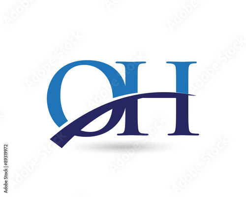 OH Logo Letter Swoosh