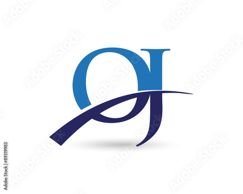 OJ Logo Letter Swoosh