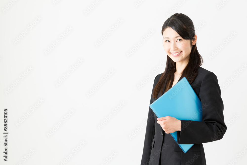 asian businesswoman on white background asian businesswoman on white background