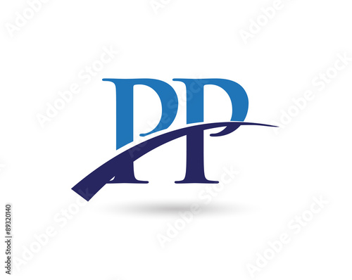 PP Logo Letter Swoosh