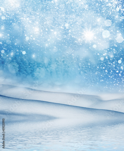 Winter landscape. Background © alenalihacheva