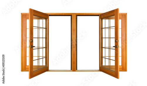 Isolated French Doors, Open