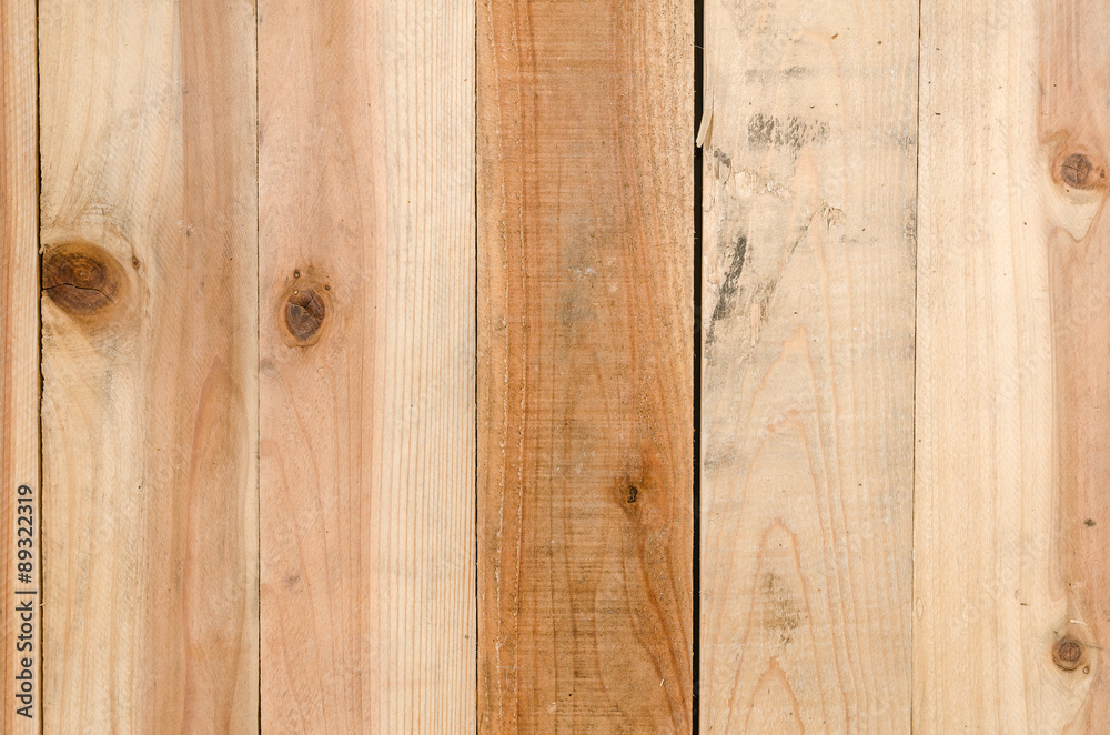 Naklejka premium Vintage wood brown aged plank texture background