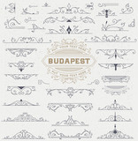 Kit of Vintage Elements for Invitations, Banners, Posters, Placa