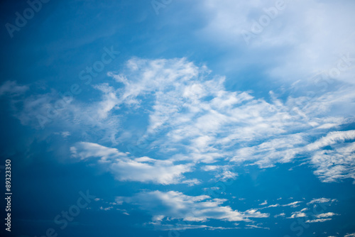 clouds in the blue sky