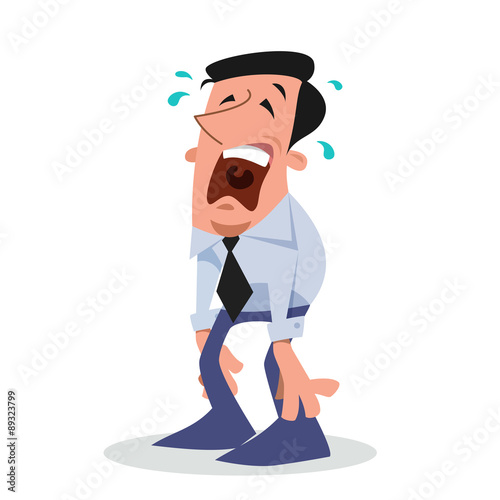 Character corporate crying