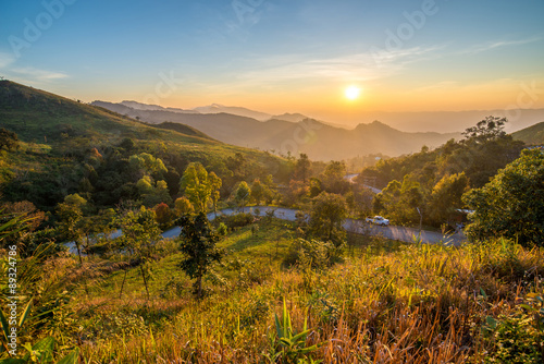 A beautiful view point  of Doi pha tung